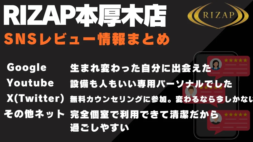 ライザップ 本厚木 口コミ