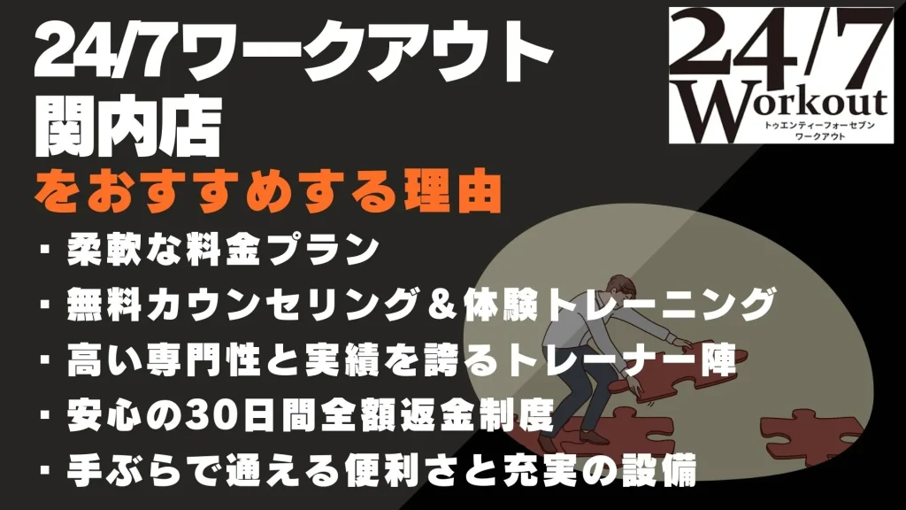 24/7ワークアウト関内店 おすすめする理由