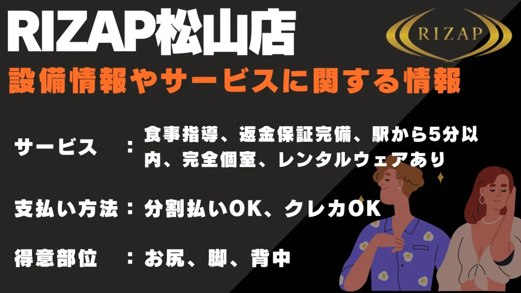ライザップ 松山店 サービス情報